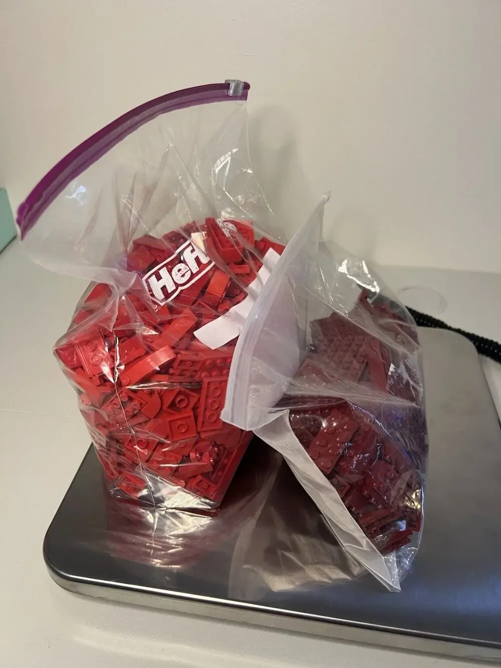 2LBs LEGO DARK RED BURGUNDY And RED Loose Bricks Bulk Lot 2 Pounds